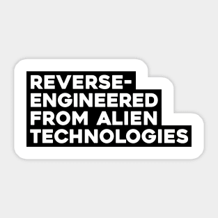 The Reverse-Engineered UFO T-Shirt by Soundrise 🛸️🔊 Sticker